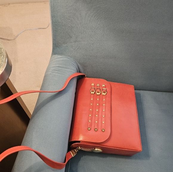 Vintage Orange brick ONE OF A KIND leather bag. - Picture 6 of 7